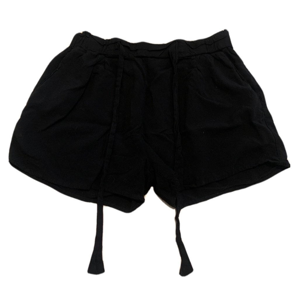 💜 U2B Black Casual Drawstring Shorts with Pockets - Size XXL